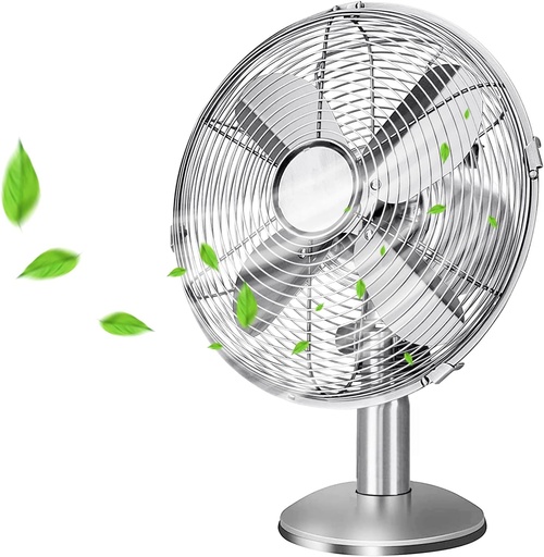 [IJOINOX34] VENTILATORE DA TAVOLO IN ACCIAO 34CM