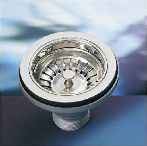 [ILR1945040] PILETTA BASKET UNIVERSALE LAVELLO INOX1"1/2 SENZA TROPPO PIENO