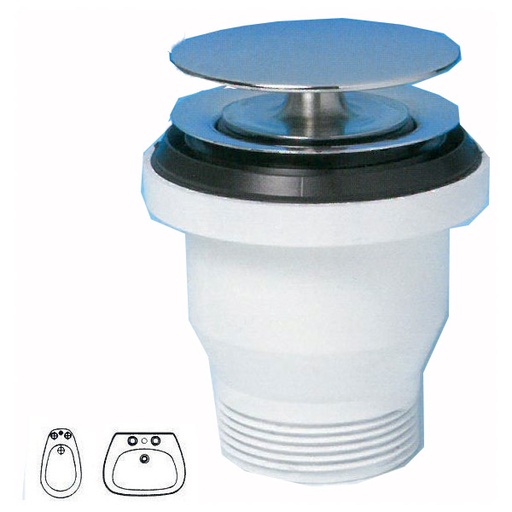 [ILRA320075] PILETTA BAGNO CON TAPPO 1"1/4