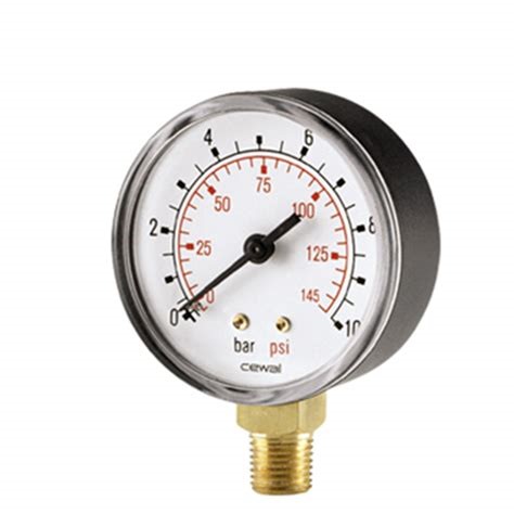 [ILU6500612] MANOMETRO D.63 RADIALE SCALA 0-10 BAR