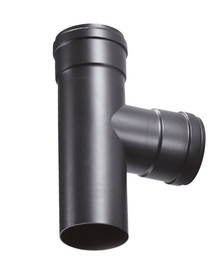 [IMBMT90080] TEE NERO 90°CON INNESTO F. D.80 PELLET