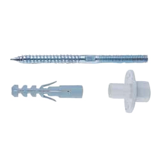 [IOT0420101200] COPPIA FISSALAVABO PARETE ZINCATO M10