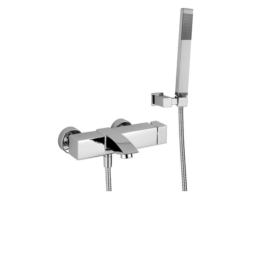 [IPFLEC023] MISCELATORE VASCA DOCCIA CON DUPLEX CROMATO  LEVEL