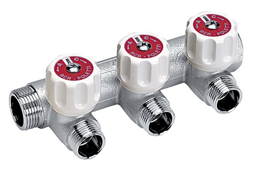 [IPL252A] COLLETTORE GIRO90 3/4 MF 1/2" 2VIE