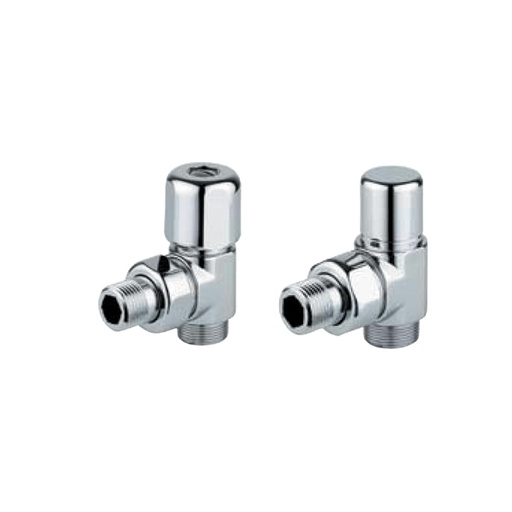 [IPLA134050] VALVOLA + DETENTORE SQUADRA  12X1/2 ARREDA CROMO