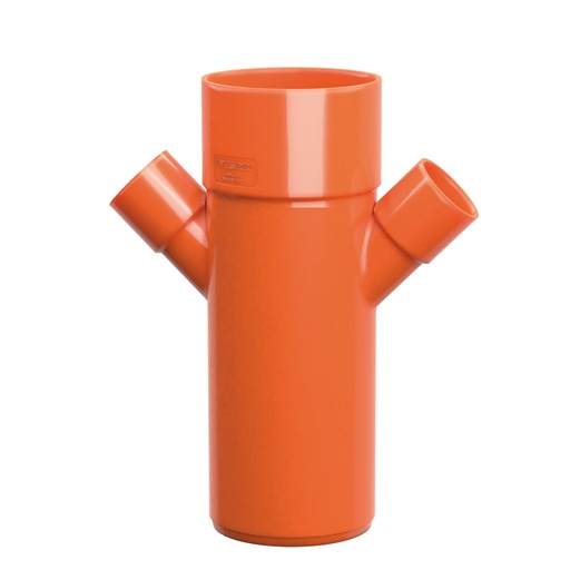 [IPRBRD10050DS] DERIVAZIONE DOPPIA RIDOTTA 45G 100/50/50 DXSX ROSSO