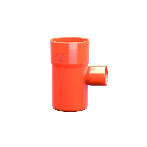 [IPRTR10040] TEE 90° RIDOTTA 100/40 ROSSO
