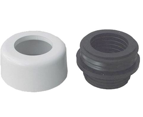 [IPUR1330] MORSETTO D48-58MM CON COPRIMORSETTO BIANCO X SARA