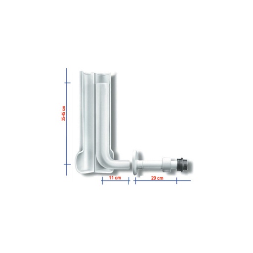 [IPUR6466] TUBO CON CANNOTTOD. 29 cm PER SARA PNEU