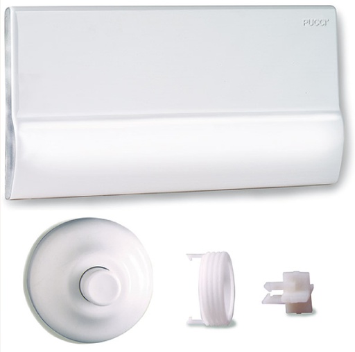 [IPUR7510] PLACCA C/TELAIO BIANCA+ROSONE PER RAME