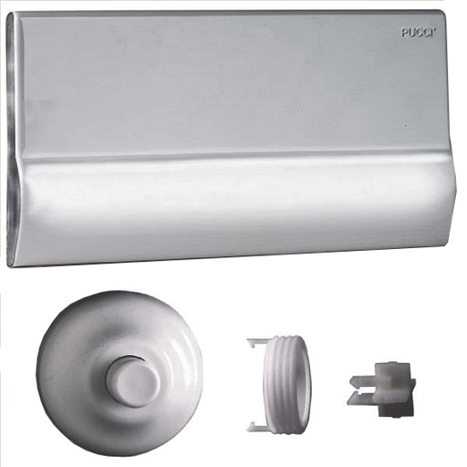 [IPUR7512] PLACCA C/TELAIO CROMATA+ROSONE  PER RAME