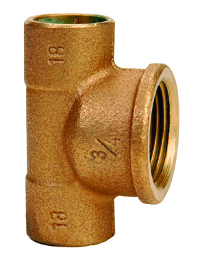 [IRBS1301212] TEE FEMMINA BRONZO SALDARE 12X1/2X12