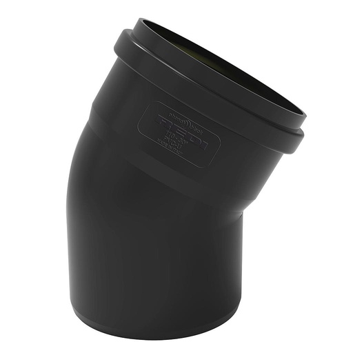 [IRDC30100] CURVA 30° MF D.100NERO FONOISOLANTE
