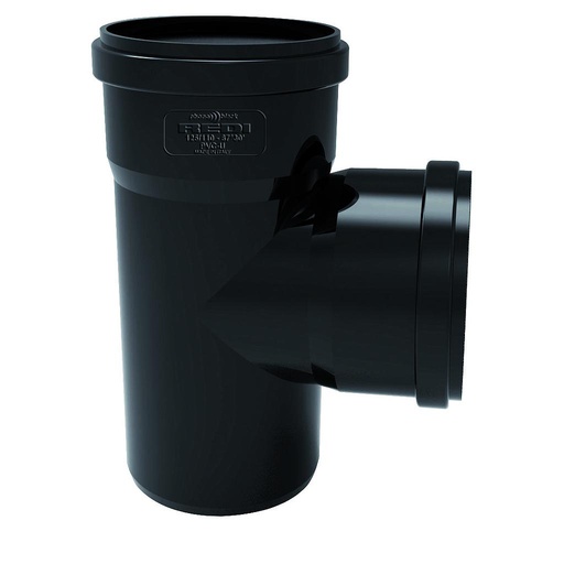 [IRDT9040] DERIVAZIONE 90°MF D.40 NERO FONOISOLANTE