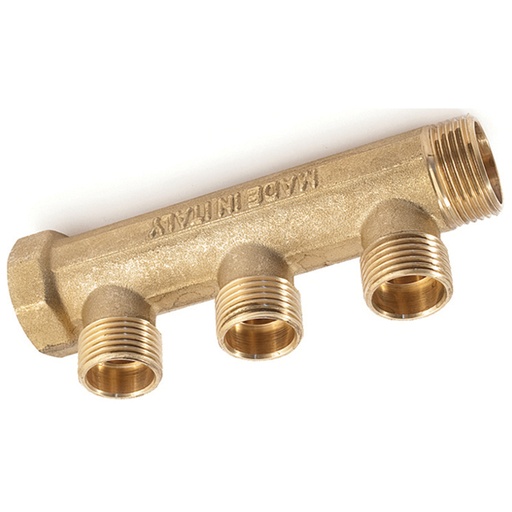 [IROB6014] COLLETTORE STAMPATO PESANTE 1/2 MF 1" 4 USCITE M