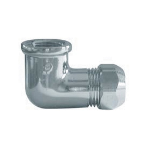 [IRP680410] GOMITO FEMMINA PER TUBETTO RAME 1/2x10 CROMATO