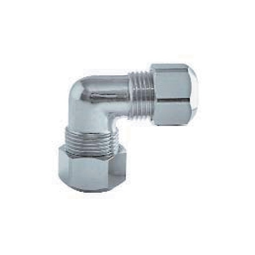 [IRP6904] GOMITO DOPPIO PER TUBETTO RAME 10x10  CROMO