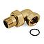 [IRR3501] BOCCHETTONE CURVO TENUTA ORIG 3PZ MF 1" GIALLO