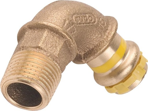 [IRRPG40011834] CURVA 90°FM BRONZO  PRESSARE GAS D18X3/4