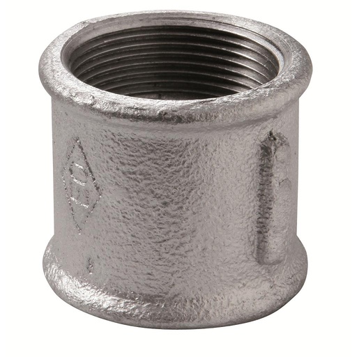 [IRZ270212] MANICOTTO FEMMINA/FEMMINA 2"1/2 ZINCATO