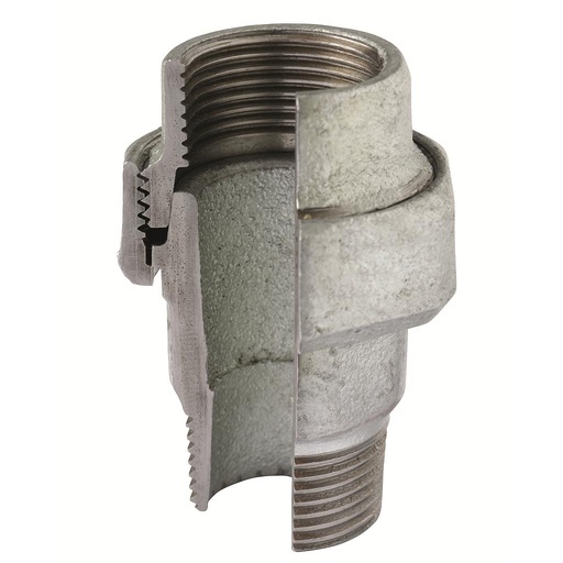 [IRZ3412] BOCCHETTONE MASCHIO/FEMMINA 3 PEZZI 2" ZINCATO