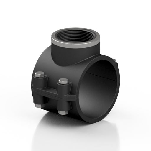 [ISB140901] COLLARE A STAFFA CON ANELLO DI RINFORZO 4 BULLONI 90x1" NERO