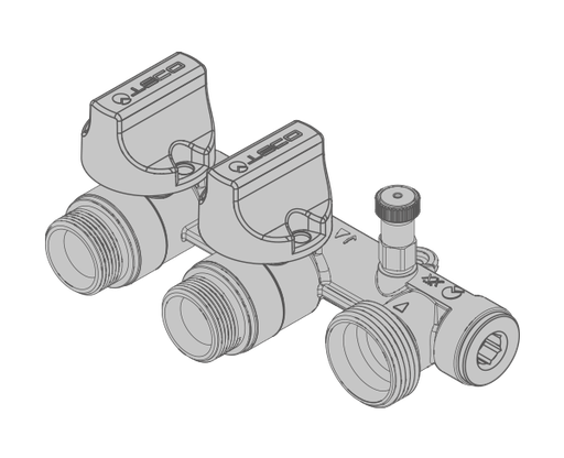 [ITCK202C] COLLETTORE MULTI INTERASSE 2 VIE DN20