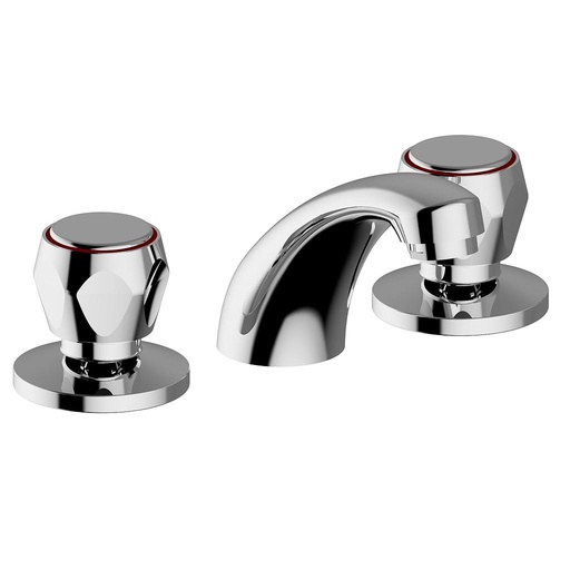 [ITEI50313] BATTERIA LAVABO CON SCARICO IRIS