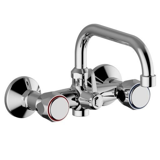 [ITEO5411] GRUPPO LAVELLO A MURO LAVATRICE CON DEVIATORE- IRIS