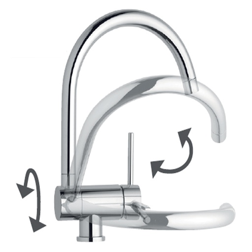 [ITEO6590110] MISCELATORE LAVELLO SOTTO FINESTRA CR