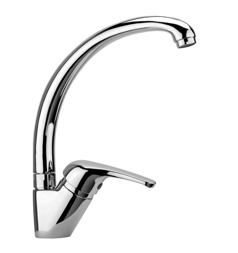[ITEO8T5261] MISCELATORE LAVELLO CANNA CONICA LEVA LATERALE -T-ONE