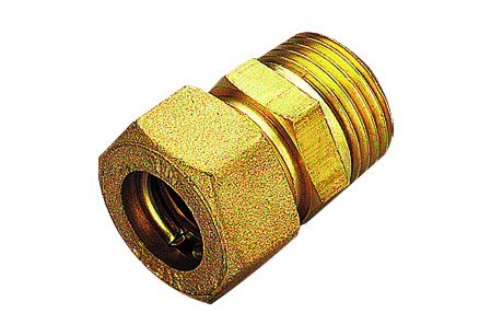 [ITM13501012] RACCORDO MASCHIO ORING GAS RAME 10X1/2