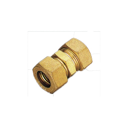 [ITM13511010] RACCORDO DOPPIO ORING GAS RAME 10X10