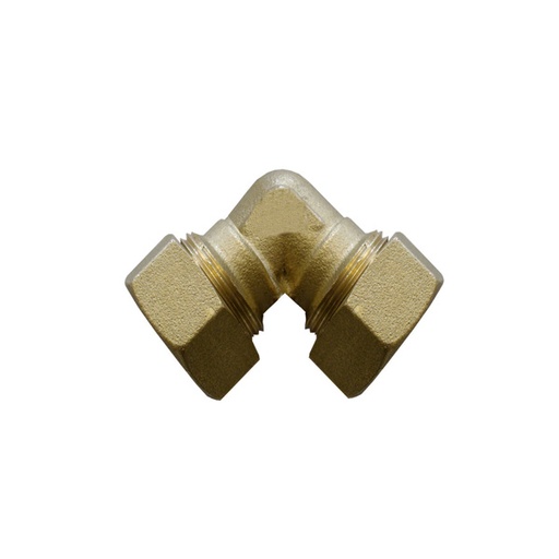 [ITM13532222] GOMITO DOPPIO O-RING GAS RAME 22X22