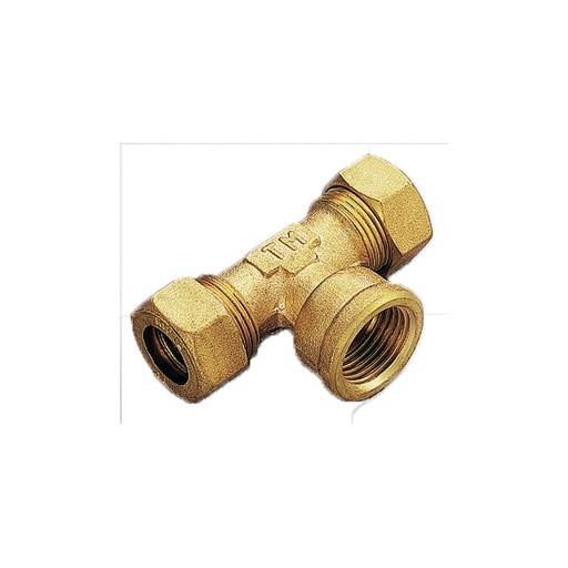 [ITM13591212] TEE FEMMINA ORING GAS RAME 12X1/2