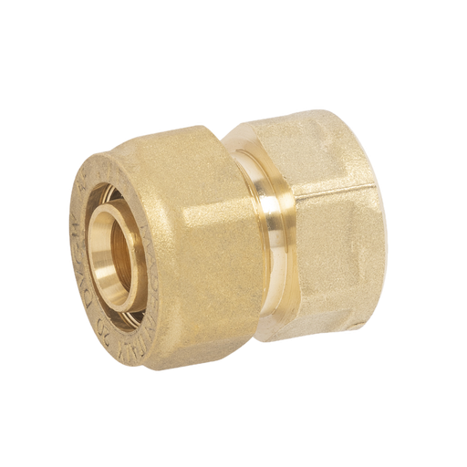 [ITM16021612] RACCORDO FEMMINA 16x1/2 GIALLO PER MULTISTRATO  INSERTO FISSO