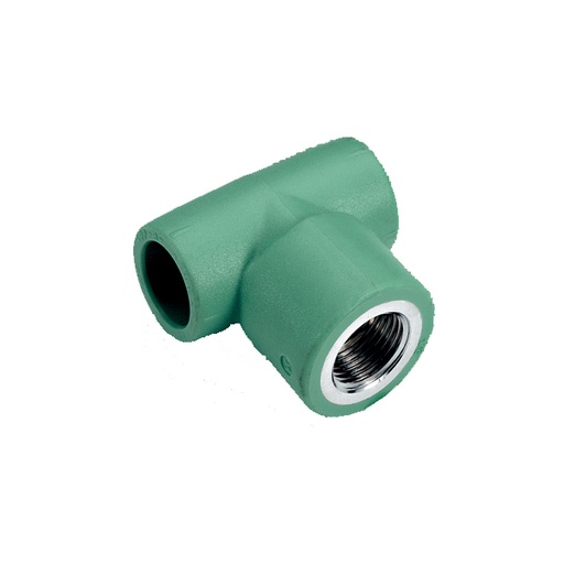 [ITMR212908] TEE TRE LATI FEMMINA PPR VERDE D.32X3/4"