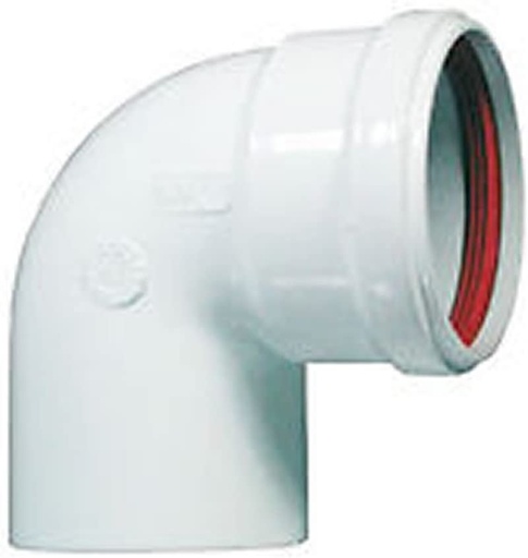 [ITX10004] CURVA 90° M/F D.80 BIANCO