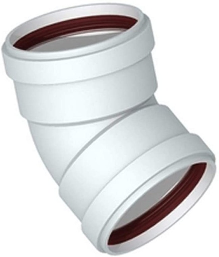 [ITX10007] CURVA 45° F/F DIA.80 BIANCO