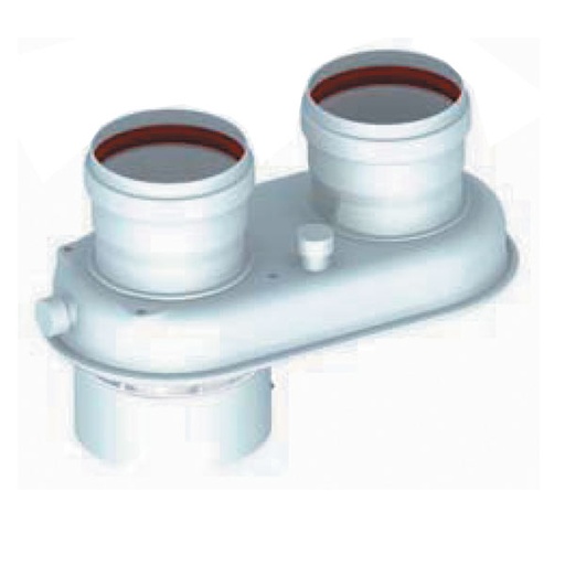 [ITX10093] SDOPPIATORE MONOBLOCCO BIANCO PER CALDAIE A CONDENSAZIONE