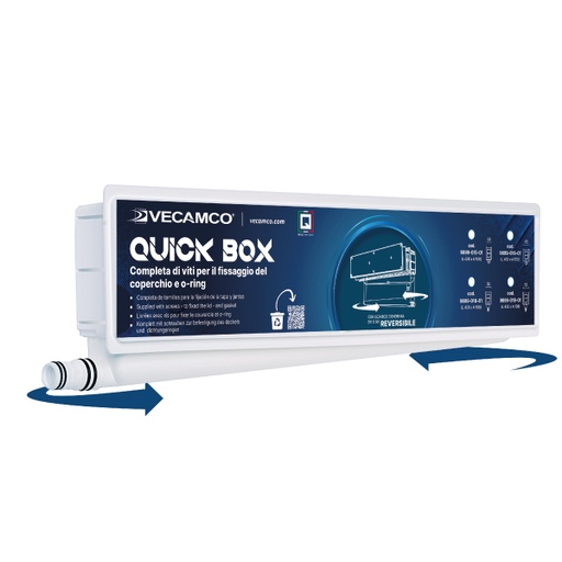 [IVCM9899016] CASSETTA PER PREDISPOSIZIONE CONDENSA QUICK BOX 430X108