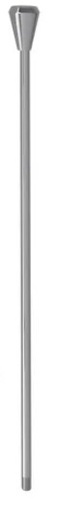 [IVI488A] ASTA ACCIAO INOX D.4MM CON POMOLO ABS CR