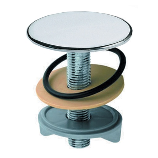 [IVI655] COPRIFORO OTTONE PESANTE CON GUARNIZIONE