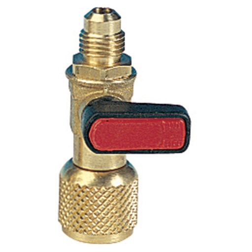 [IWG3001] RUBINETTO SFERA PER GAS R22/407C 1/4"SAE F gir. X 1/4"SAE M