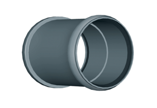 [IWV614004] MANICOTTO PASSANTE 40 GRIGIO