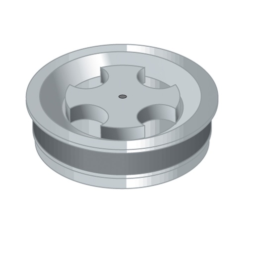 [IWVTAPUSO] TAPPO CHIUSO D.100 GRIGIO