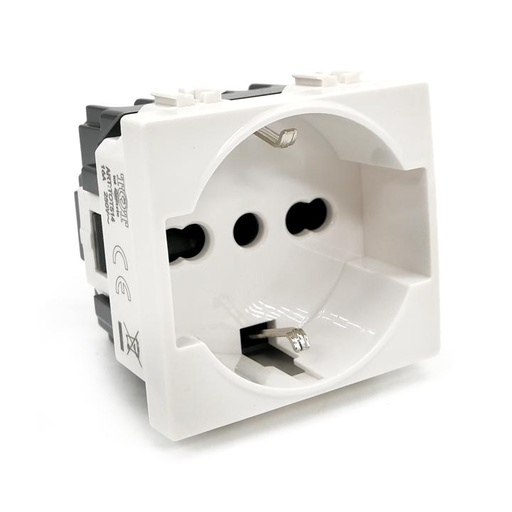 [EMATOT614B] PRESA SCHUKO COMPATIBILE CON VIMAR PLANA