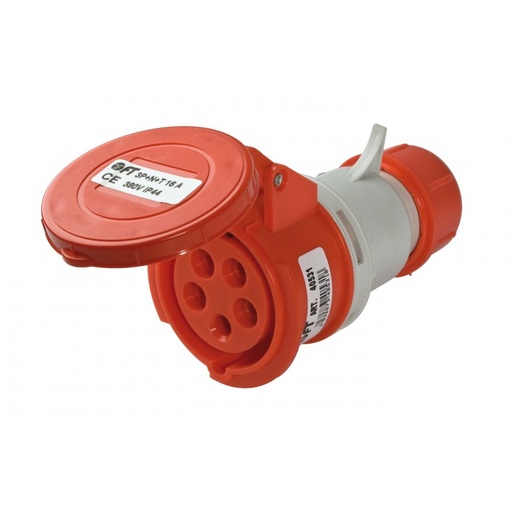 [EML62256] PRESA VOLANTE IP44 32A 3P+T+N ROSSA