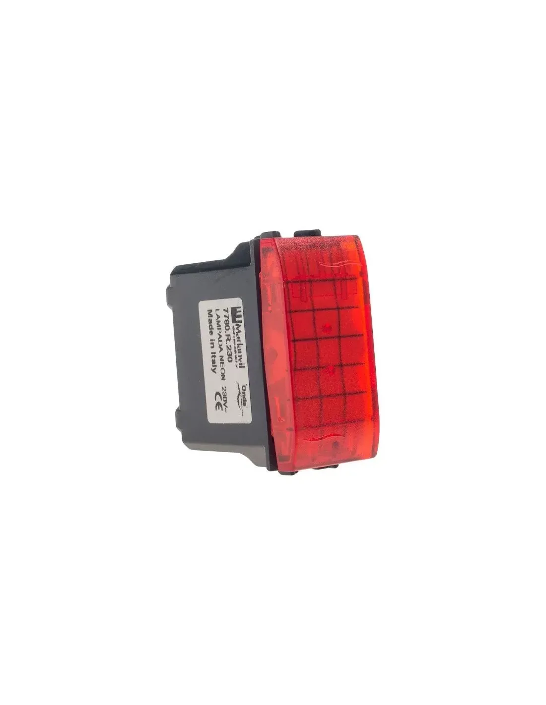 [EML7080R] SPIA LUMINOSA 230V ROSSA