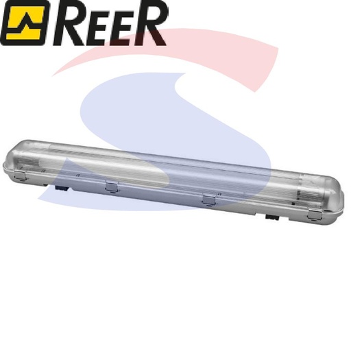 [ERE6360816HZ] PLAFONIERA STAGNA LED BLANK 2X24W IP65